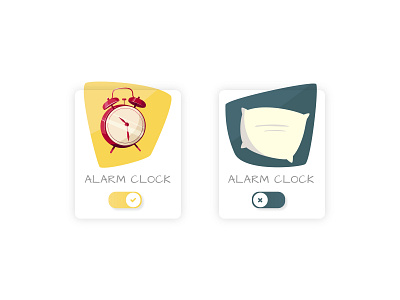 On Off Switch - Daily UI 015 alarm clock dailyinspiration dailyui dailyui015 mornign night offswitch onoff switch onswitch radio button