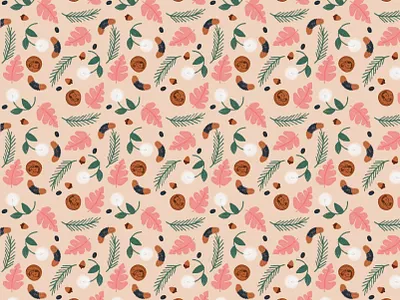 Forest Finds adventure child forest illustration kids pattern procreate