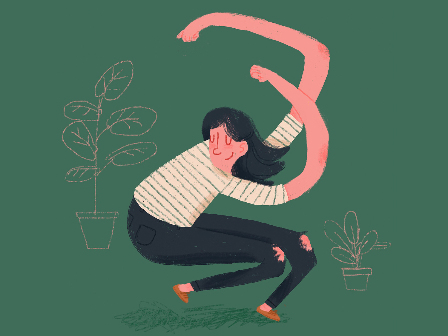 Just Dance dance dancing happy home illustration joy procreate