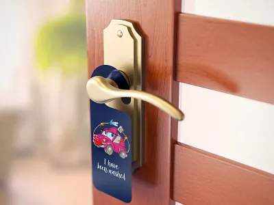 Car hanging branding design fun art