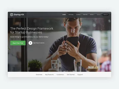 Startup Kit – Bootstrap Theme for SaaS Startups bootstrap bootstrap template bootstrap theme css developer html html5 landing page marketing product responsive saas saas landing page startup template theme website template