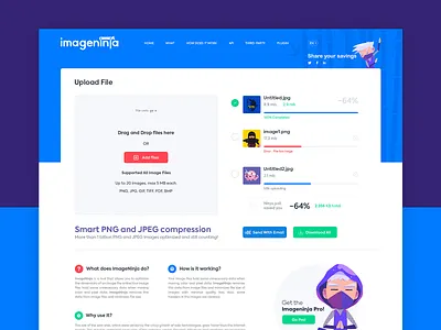 İmage Ninja - Website Project agency branding clean color concept daily design flat image mobile ninja ui ux web website