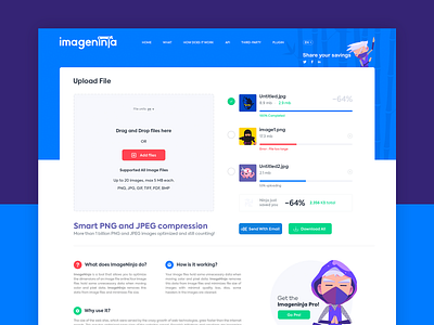 İmage Ninja - Website Project agency branding clean color concept daily design flat image mobile ninja ui ux web website