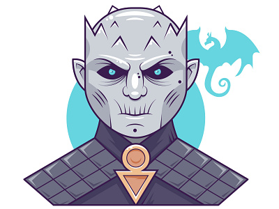 Night King dragon game of thrones illustration night king vector
