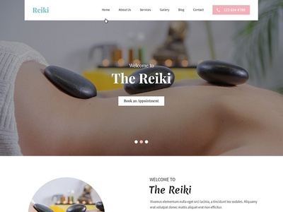 Reiki Website Template design web web design website wordpress wordpress blog wordpress development wordpress templates wordpress theme