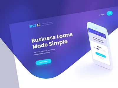 Spot me - landing page UI design app blue design flat glow gradient icon illustration illustrator interaction isometric landing landing page page ui ux vector violet web web design