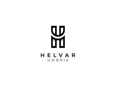 Helvar Umbris Logo adobe brand branding design dribbble icon illustration logo typography vector