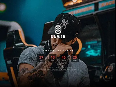 Free Gamer PSD Website Template gamer gamer website template giveaway template webdesign website wordpress wordpress template