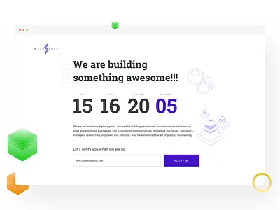 Coming Soon ui uiux user inteface ux web design