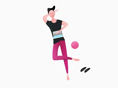 A Little Break 2d characer four illustration man vector