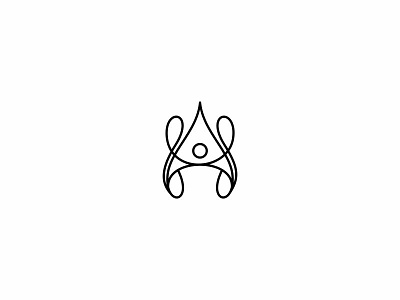 stylish crown abstract fashion illustration inspiration line art lineart logo massage minimalist modern monogram simple sophisticated spa