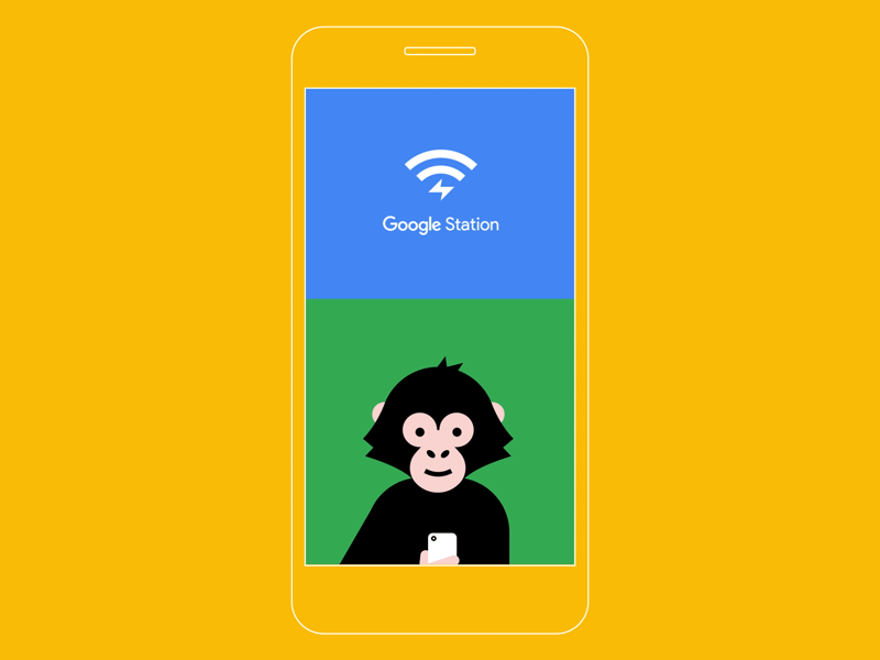 cheeky munky 2d flat shape layers vector