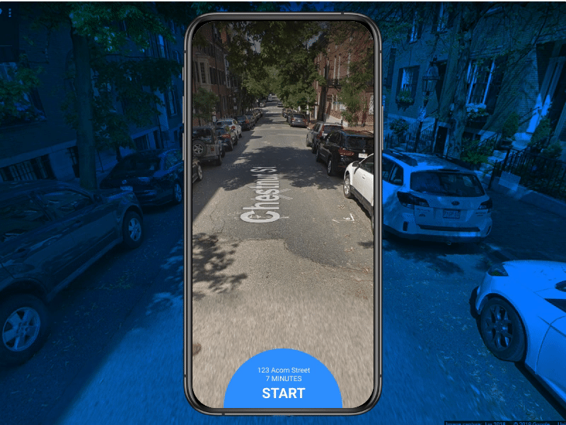 Map 029 ar ar app augmentedreality boston daily ui daily ui 029 dailyui dailyui 029 dailyui029 directions google maps googlemaps map maps mobile sketch app street view ui