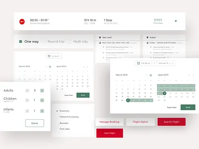 Visual Elements - Behance Case Study airlines airplane behance booking app case studies case study design flight booking flight search landing design landing page redesign web design website