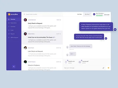 My Inbox - Customer Support app balloon box chat chat app chat bot inbox mail message support ui ux web write