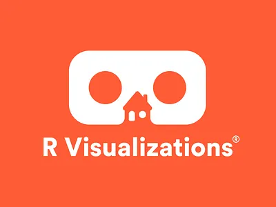 Logo Challenge Day 8 - R Visualizations ar architecture branding design home illustration logo vr