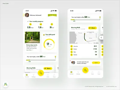 NV Move - Fitness and Rewards Home Screen! fitness fitness app general store gps home home screen madewithxd mills nature nrc ntc rewards running screen tracking valley walking