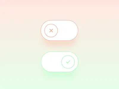 On/Off buttons buttons daily 100 challenge daily ui dailyui illustration onoff ui ux vector web