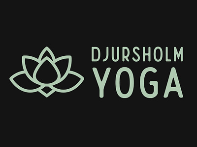 Djursholm Yoga Brand Design bold design bold font brand board branding icon logo logo design mood board moodboard typography wordmark yoga logo