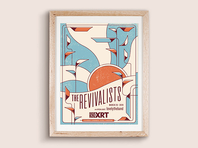 My poster for XRT'S Revivalists show at Tivoli Theatre. design illustration poster screen print vector