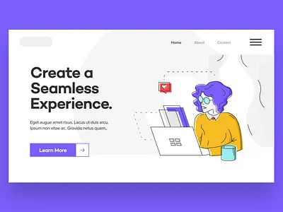 Illustration Exploration abstract flat illustration modern ui ux vector web website