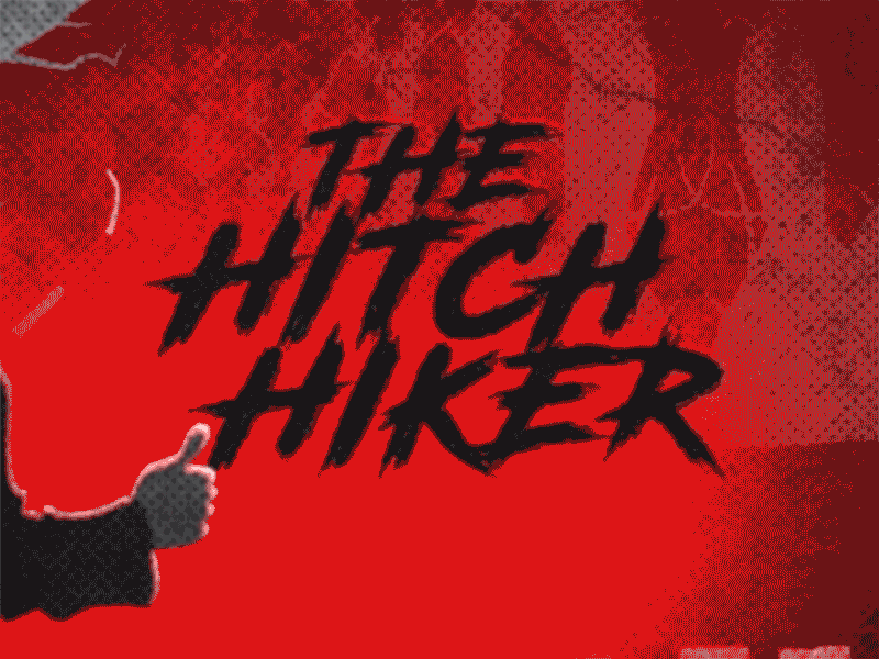 The Hitch Hiker 3d after effects animation car character design hitch hiker horror illustration twilight zone vintage