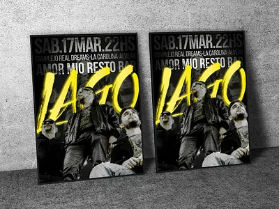 Lago Rock afiche band cartel design illustrator music musica photoshop poster print rock and roll rock band wacom