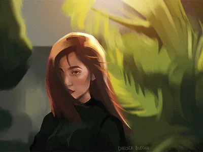 Summer background background design character concept art design environment environment design illustration light nature painting photoshop visual development