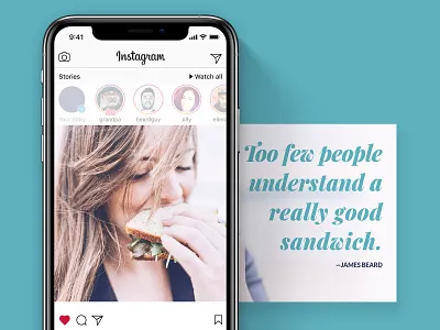 Social Media Post insta instagram sandwiches social social campaign social media