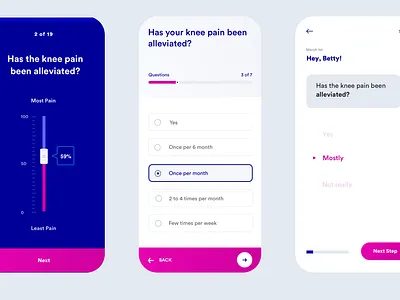Q&A Flow UI Concepts app design design direction design direction. interface ui web design