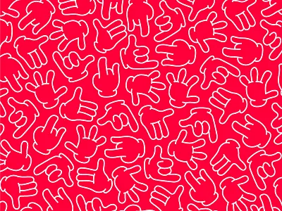 Hands chicago hand pattern pizza