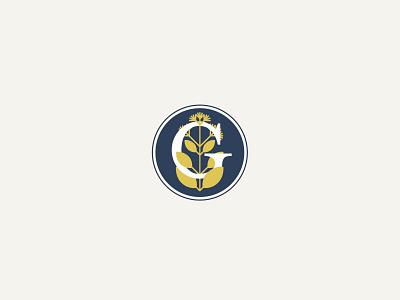 G Monogram brand brand and identity branding crest logo floral flower icon illustration logo logo design monogram plant illustration plant logo typography