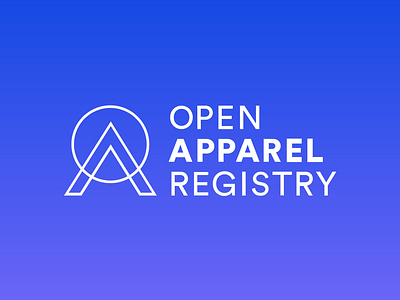 Open Apparel Registry brand branding design gradient graphic design logo tech