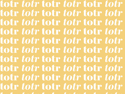 TOTR Brand Pattern brand brand and identity branding logo logo design pattern podcast podcast art podcast cover podcast logo serif logo typography