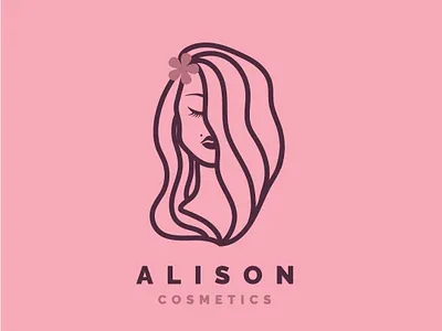 Alison Cosetics app design flat icon illustration lettering logo logocore shop online thirty day logo challenge thirtylogo type typography ui vector web website