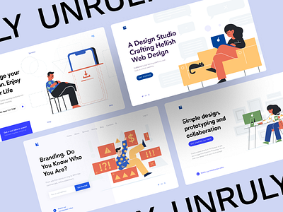 Unruly Illustrations 404 ai app application background craftwork eps error 404 flat illustration illustrator landing site story svg vector walkthrough web web page website