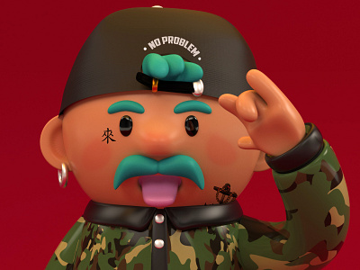 No Problem 3d animation arte 3d charachter design character character creation color creación de personaje diseño illustration ilustración