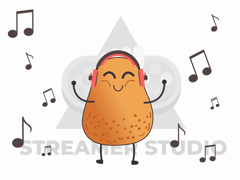 Let It Play with @spuddley on youtube! animation animation 2d animation after effects animation character illustration twitch twitch alert twitch customized twitch logo twitch.tv