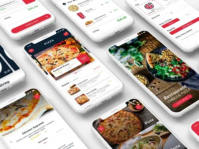 Cheeza Pizza App - GIVE AWAY design inspiration pizza app pizza customization pizza hut sketch ui interface