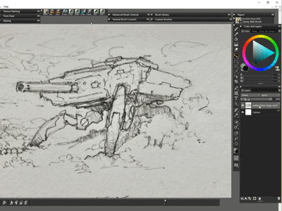 Marchofrobots2019 - Mech 1 (process) conceptart corelpainter2019 marchofrobots marchofrobots2019 mech wacom