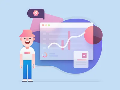 about page illustration cartoon clean design illustration page sketch ui