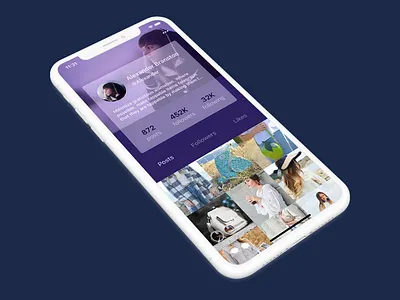 User Profile adobe xd app design ios profile ui user ux