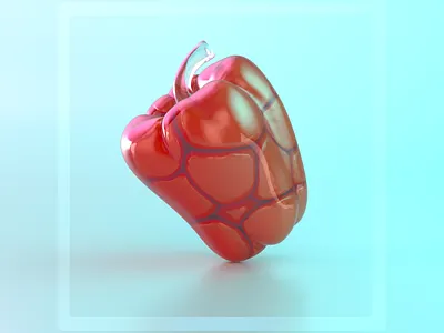 The Glass Pepper bell pepper cinema4d dynamic dynamics maxon maxon c4d maxonc4d soft bodies softbodies