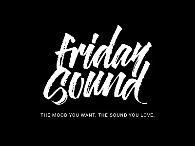 Friday Sound logo branding concept logo logotype music app music service