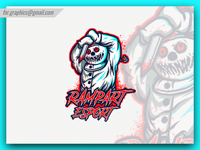 Rampart Esport aggressive logo blue character design esport esports esports logo esports mascot esportslogo head logo head mascot illustration illustrations light blue logo mascot mascot logo portraits ui vector