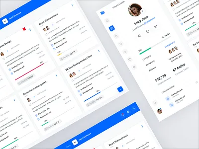 Design project Management Tool app cards clean dash dashboard data design grid interface management minimal project project management schedule task tool ui ux web website