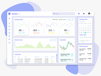 WealthPlan Uplabs Dashboard Challenge branding challenge dailyui dashboard dashboard app dashboard design dashboard template design design challenge dribbble best shot ui ui ux user inteface ux wealthplan web web design web app web app design web application design