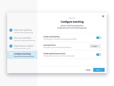 Onboarding Wizard ui ux web wireframes