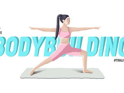 Day9,Body-building design illustration