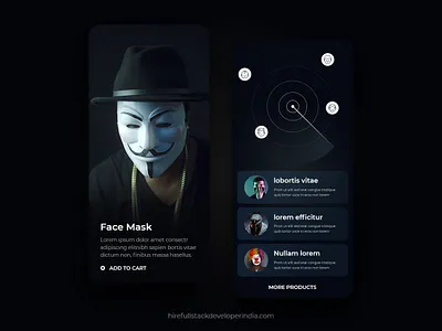 Face Mask UI animation app app branding appdesigner appdevelopment design design agency design app face paint illustration logo 3d mobile animation ui ux web website